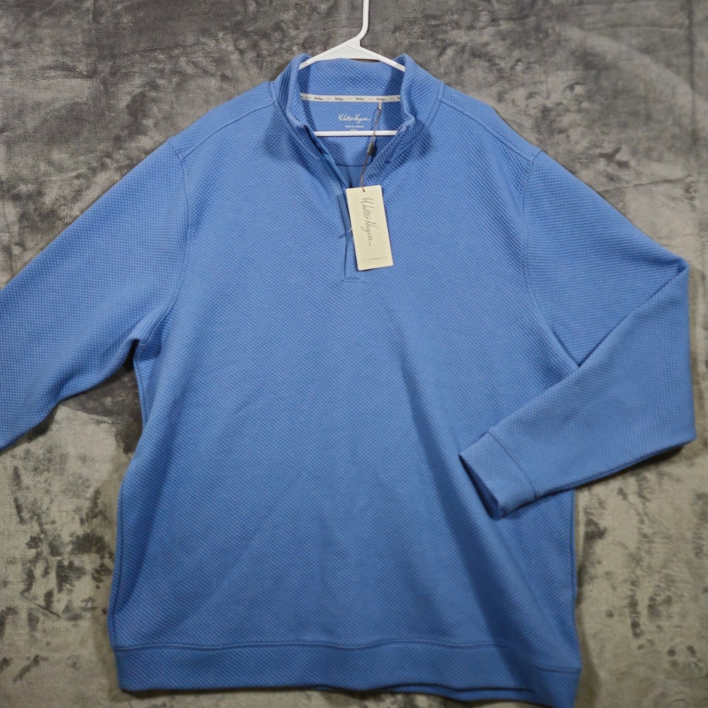 Walter Hagen Men's XXL Clubhouse Midweight 1/4 Zip Pullover, Thermal Insulating